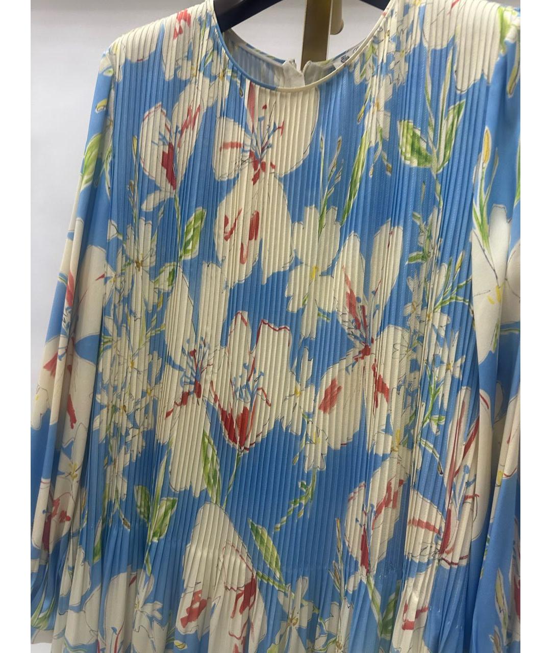 LORO PIANA Мульти шелковое повседневное платье, фото 8