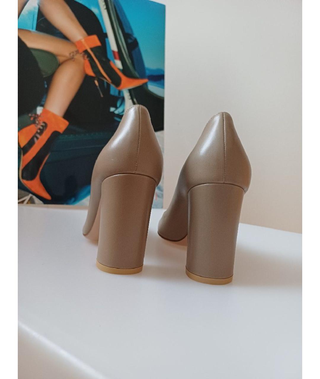 GIANVITO ROSSI Серые кожаные туфли, фото 8