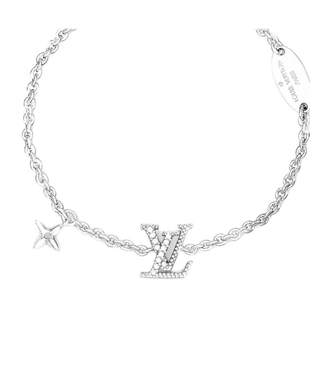 LOUIS VUITTON Серебрянный металлический браслет, фото 2