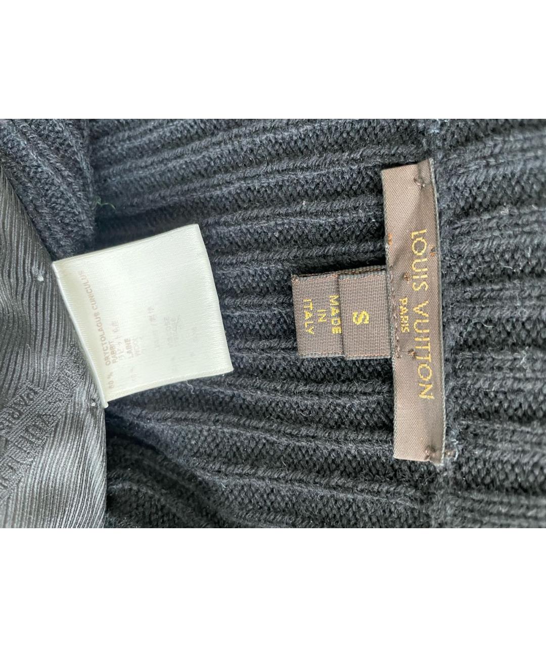 LOUIS VUITTON Черная меховая куртка, фото 5