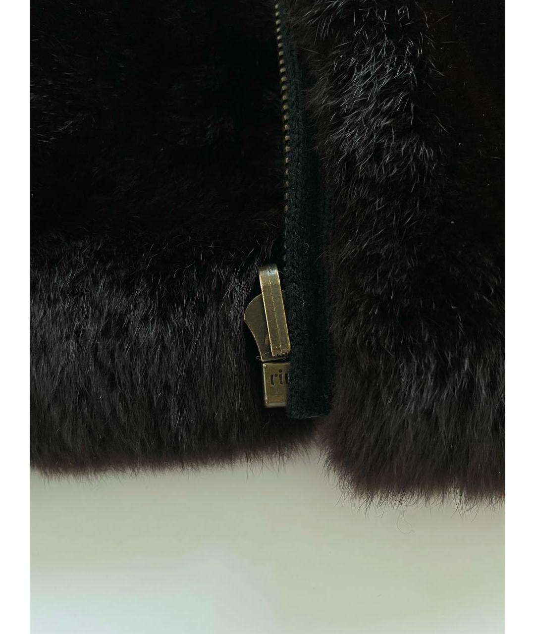 LOUIS VUITTON Черная меховая куртка, фото 4