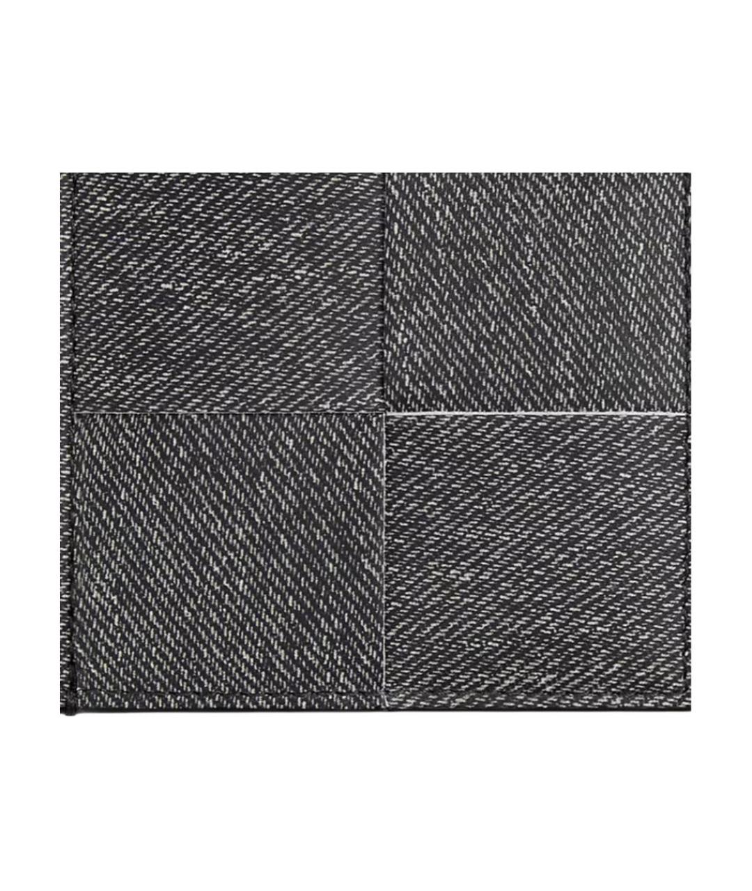 BOTTEGA VENETA Антрацитовый кожаный кардхолдер, фото 4