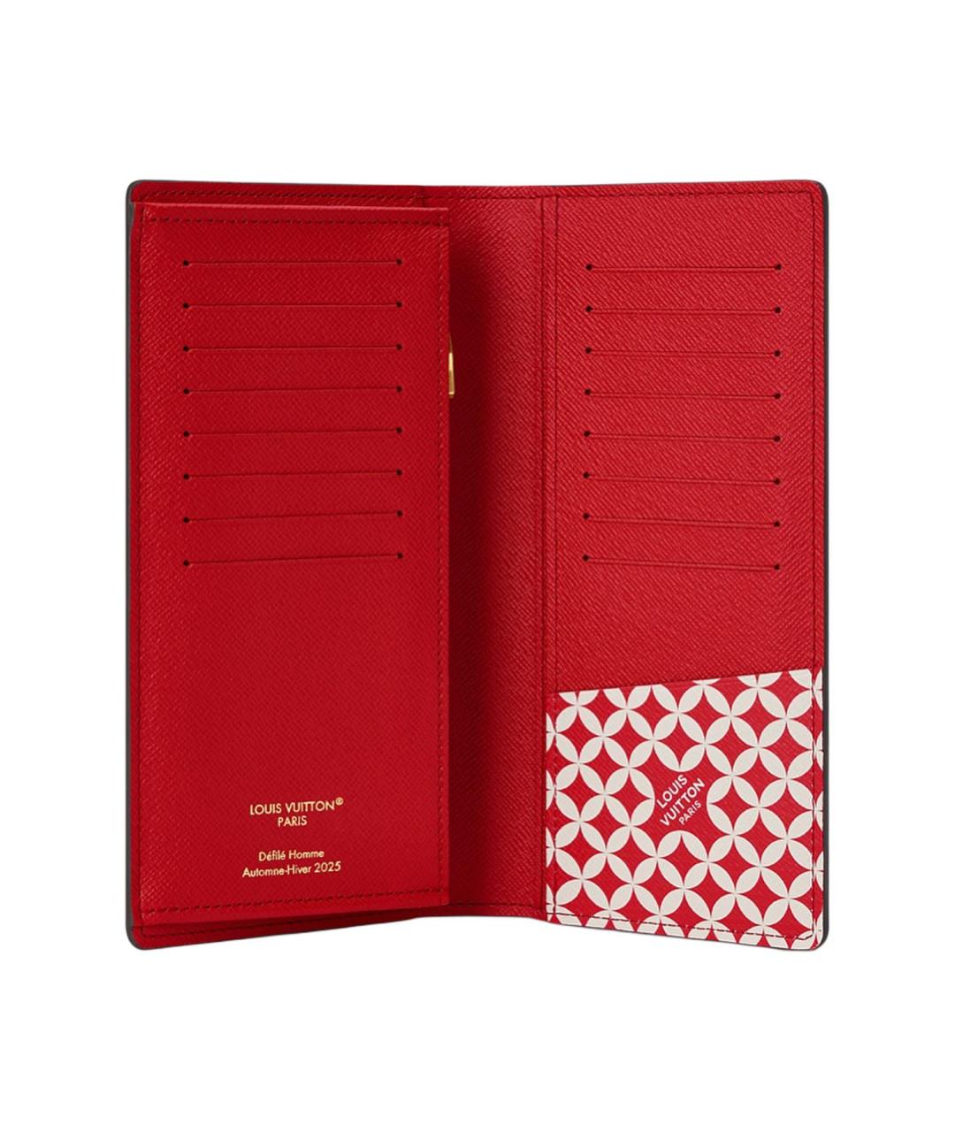 LOUIS VUITTON Коричневый кожаный кошелек, фото 3