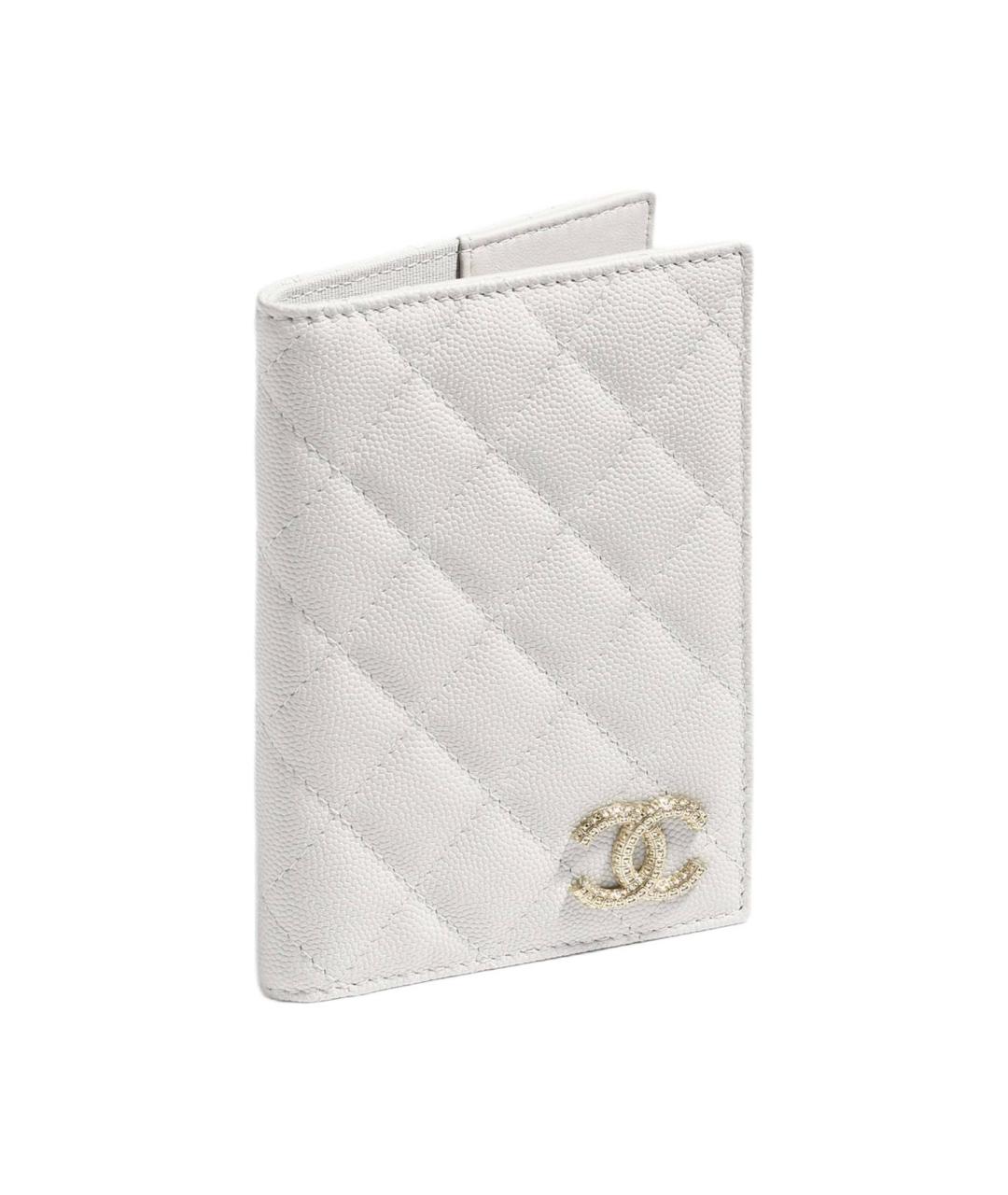 CHANEL Белый кожаный кардхолдер, фото 2