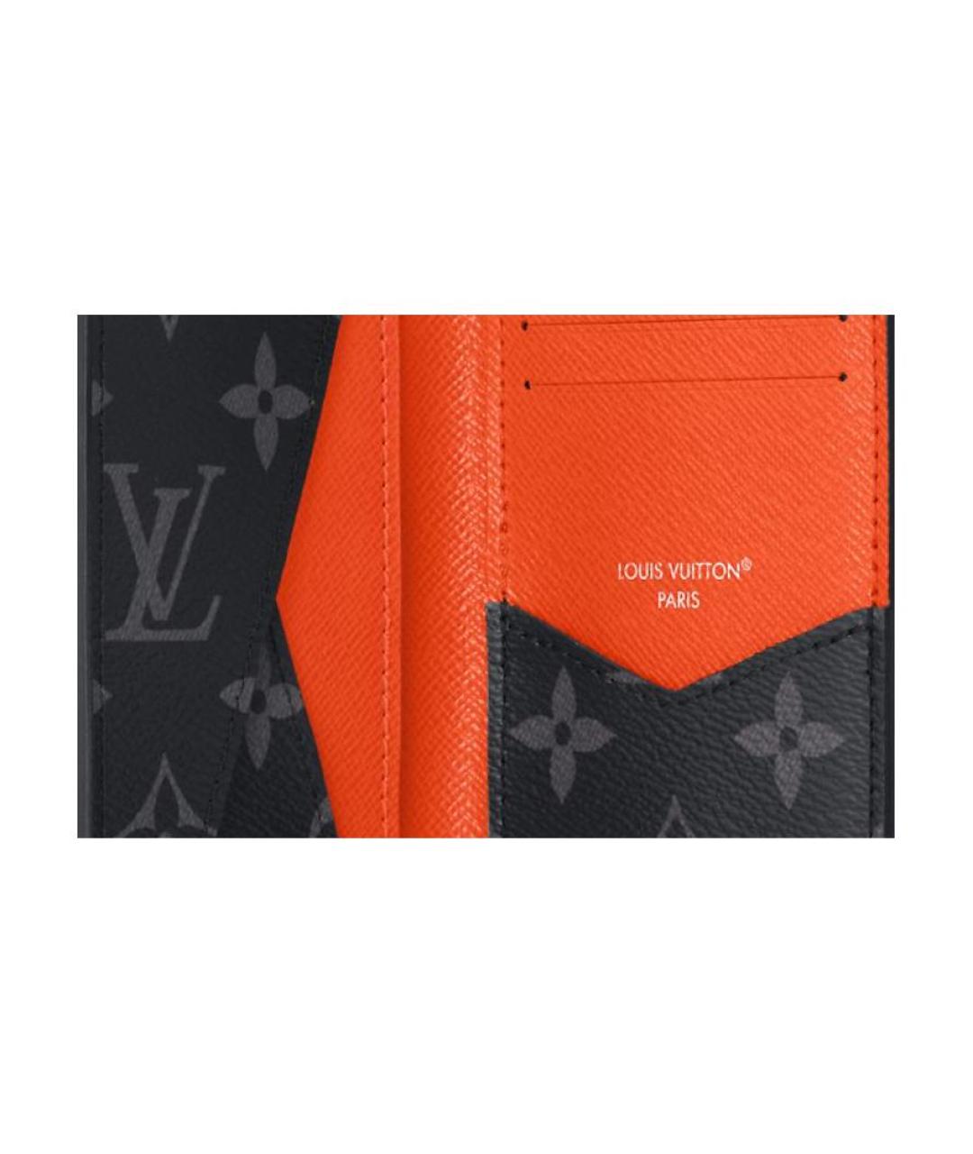 LOUIS VUITTON Серый кожаный кошелек, фото 5