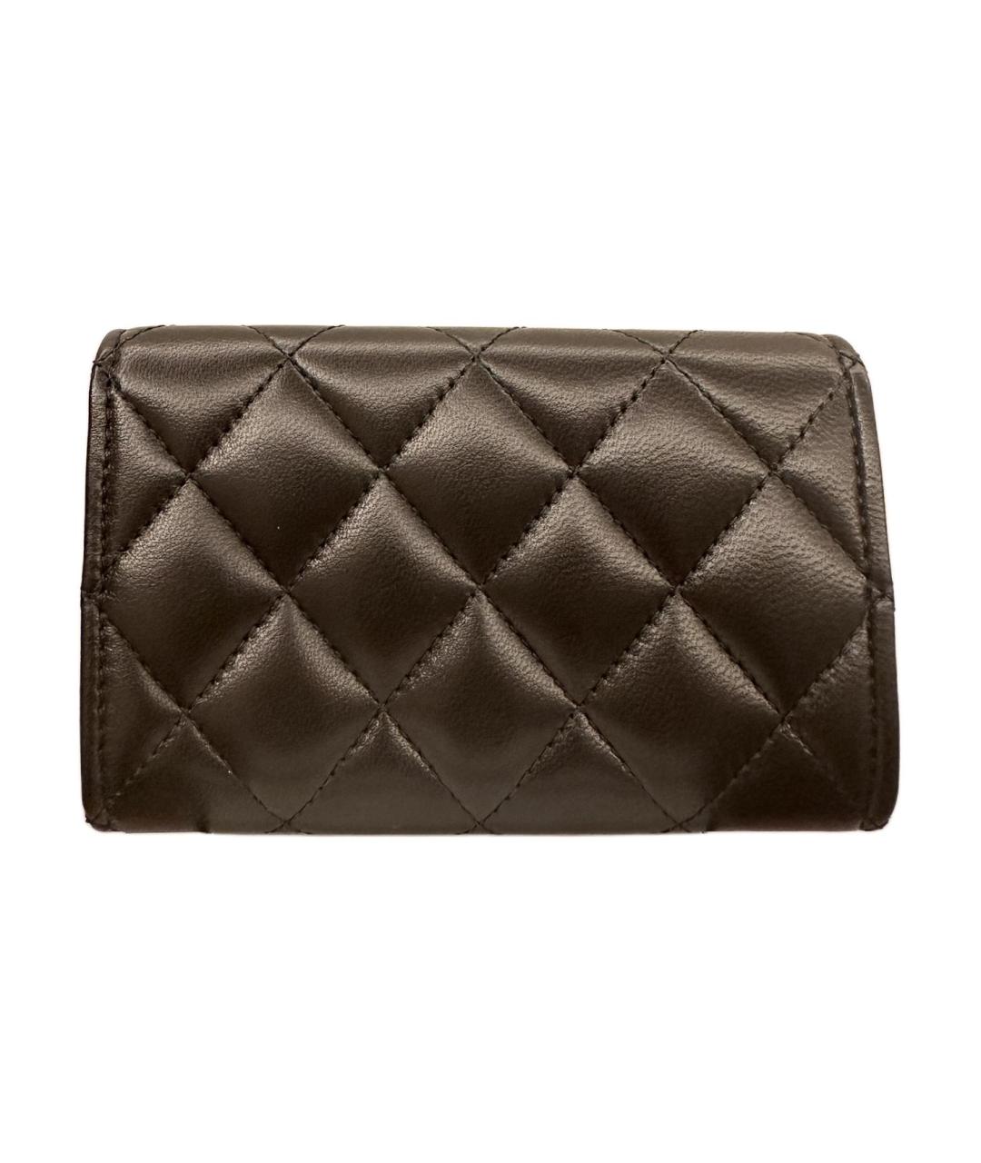 CHANEL Черный кожаный кардхолдер, фото 3