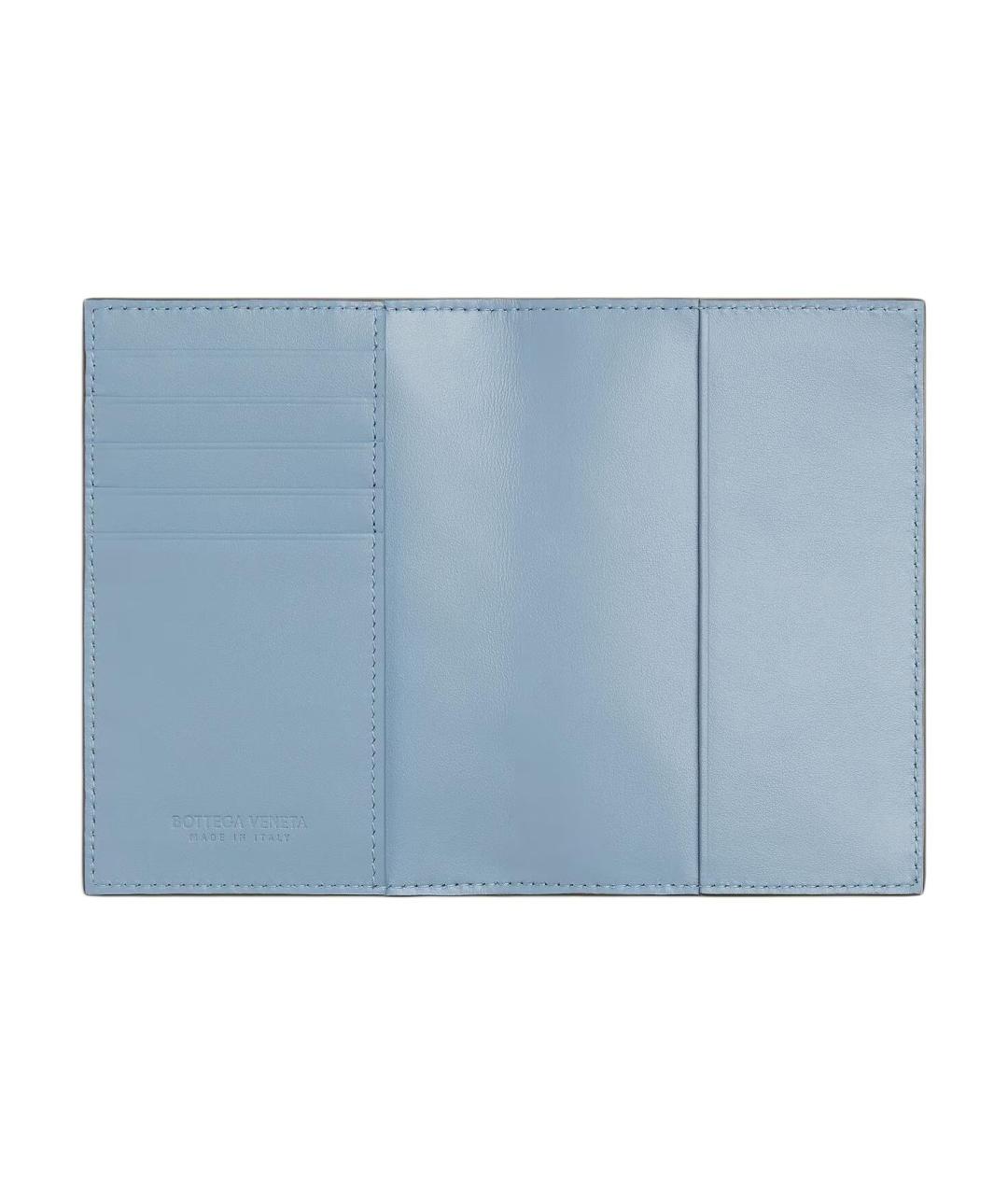 BOTTEGA VENETA Зеленый кожаный кардхолдер, фото 2