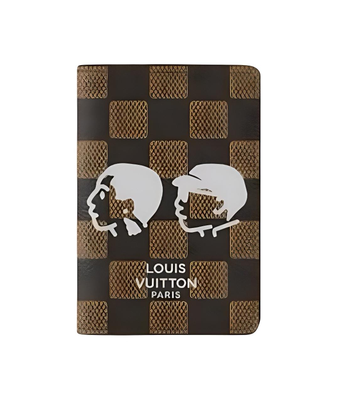 LOUIS VUITTON Коричневый кошелек, фото 3