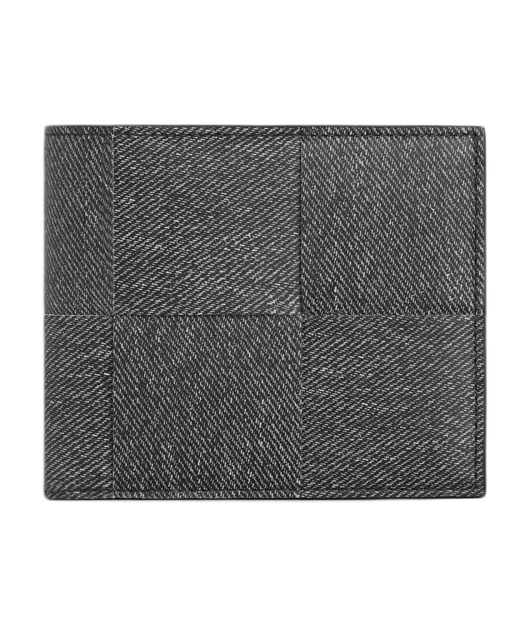 BOTTEGA VENETA Серый кожаный кошелек, фото 1