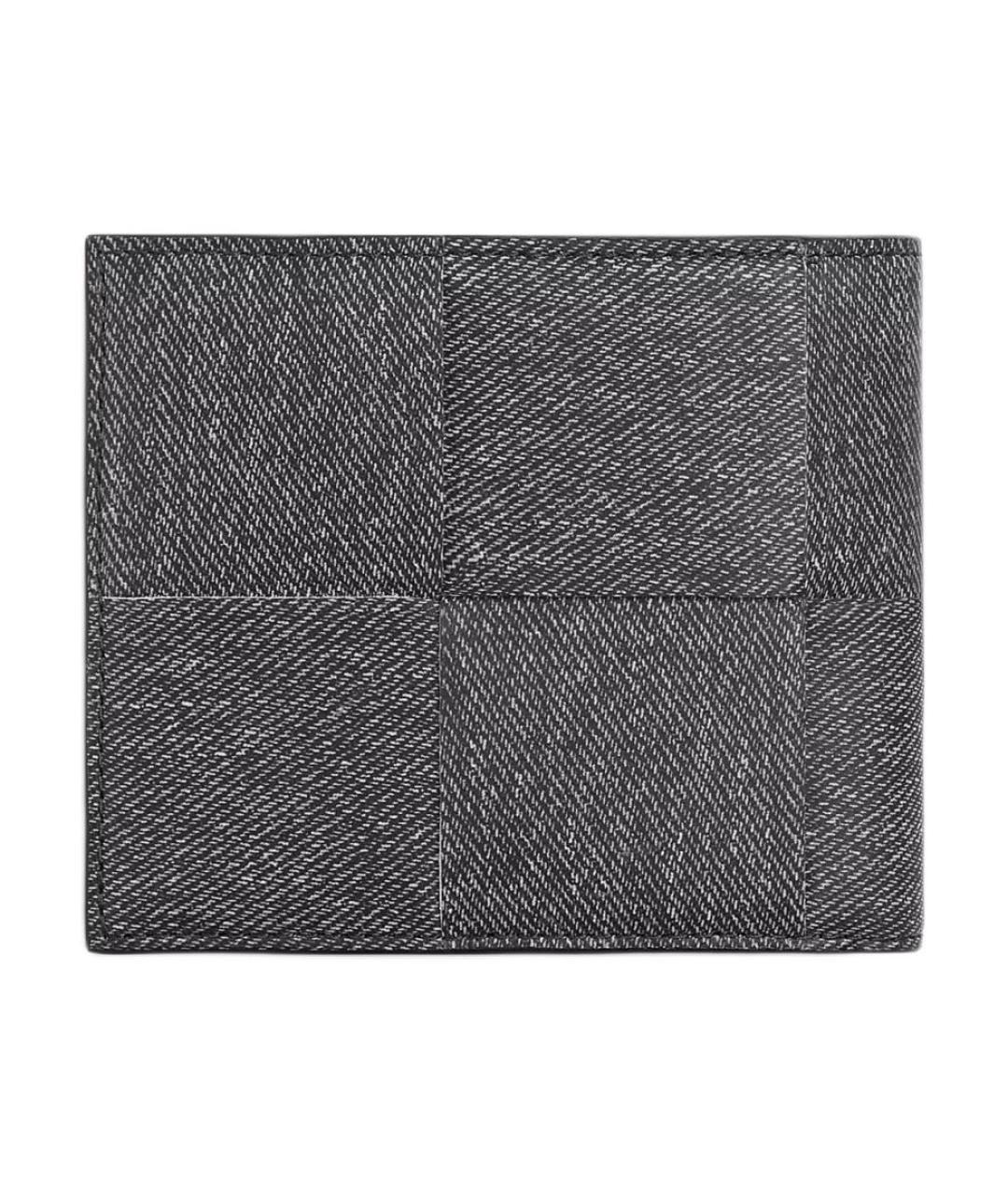 BOTTEGA VENETA Серый кожаный кошелек, фото 3