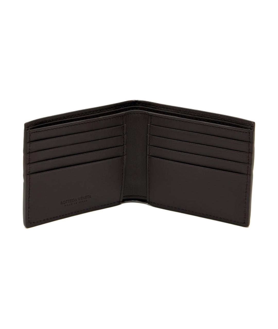 BOTTEGA VENETA Коричневый кожаный кошелек, фото 4