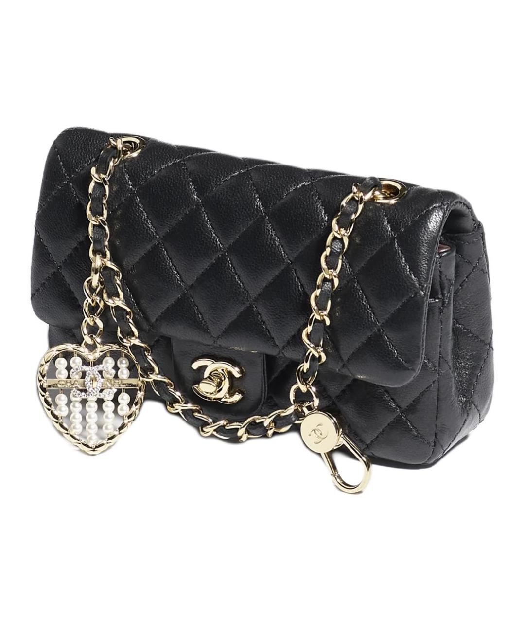 CHANEL Черный кожаный кошелек, фото 2