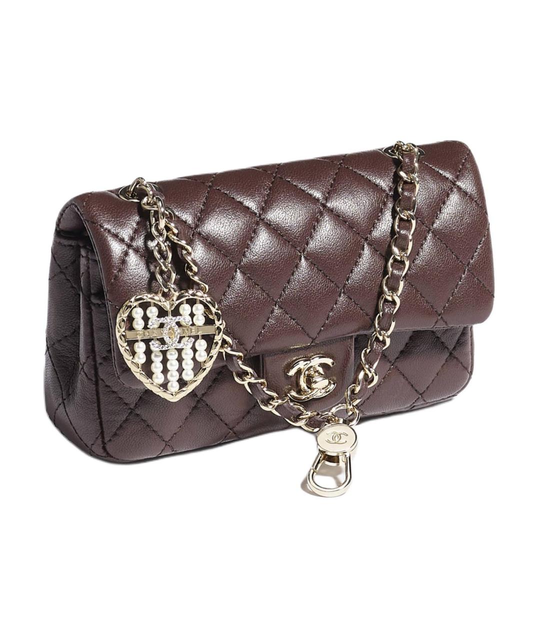 CHANEL Коричневый кожаный кошелек, фото 2