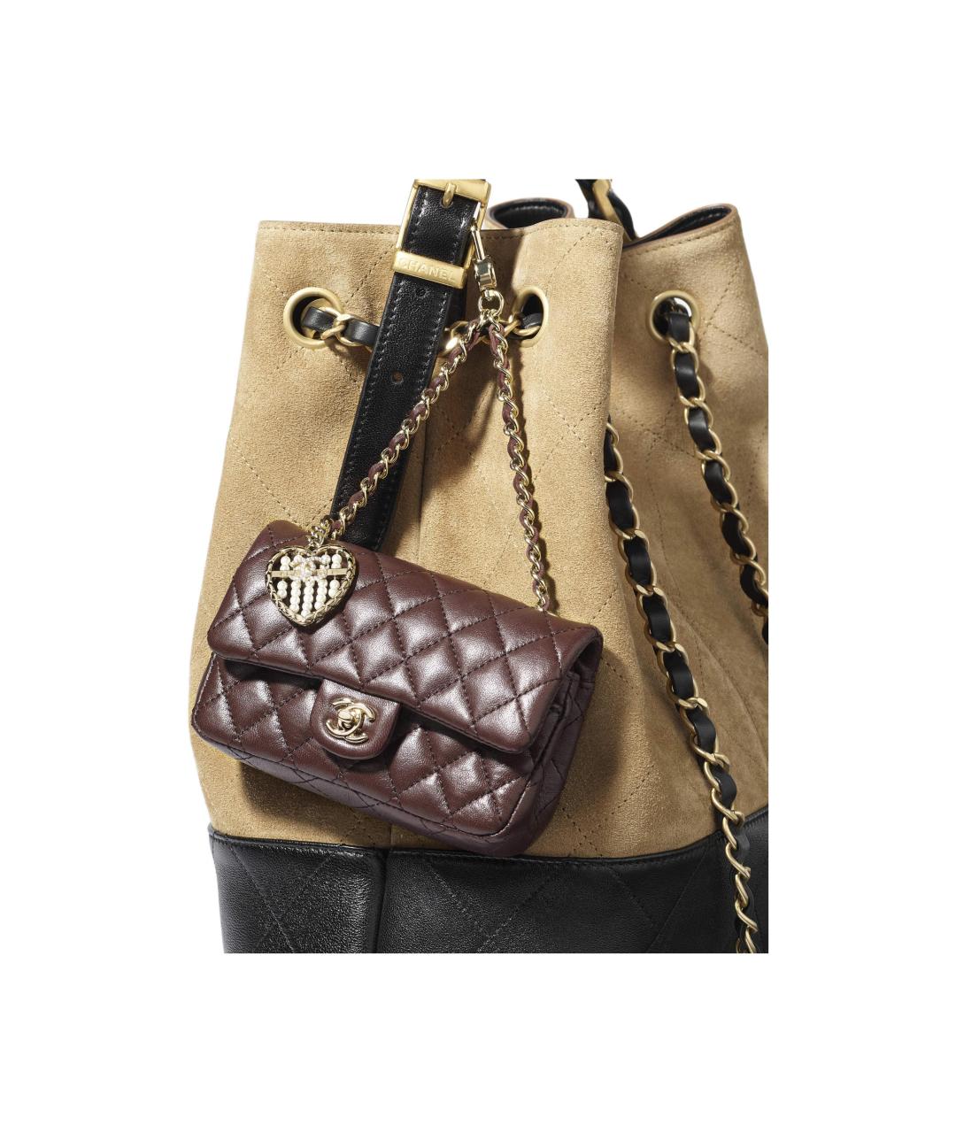 CHANEL Коричневый кожаный кошелек, фото 4