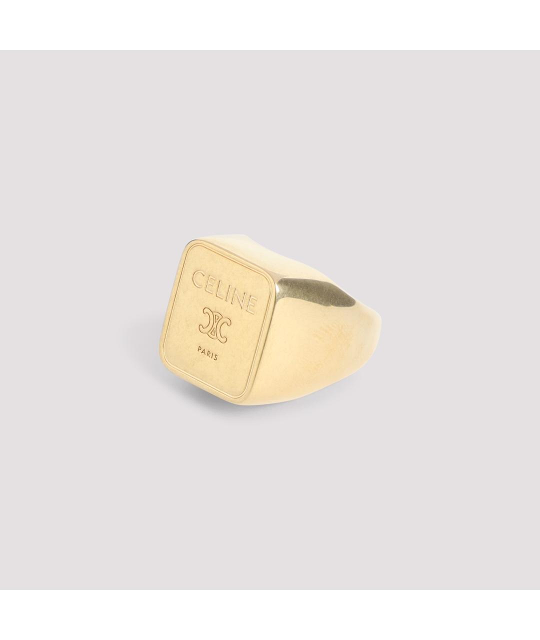 CELINE Золотое латунное кольцо, фото 4