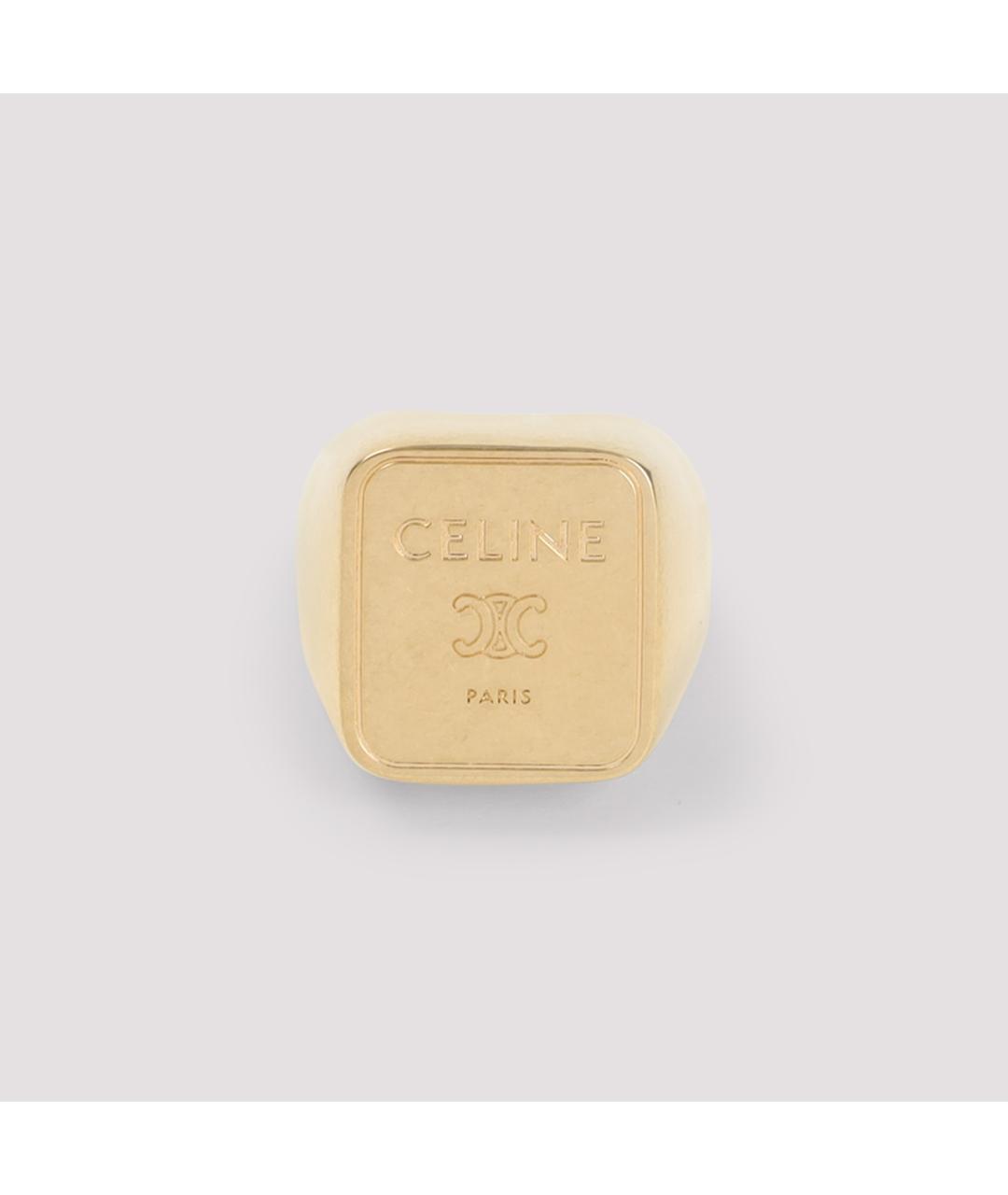 CELINE Золотое латунное кольцо, фото 2