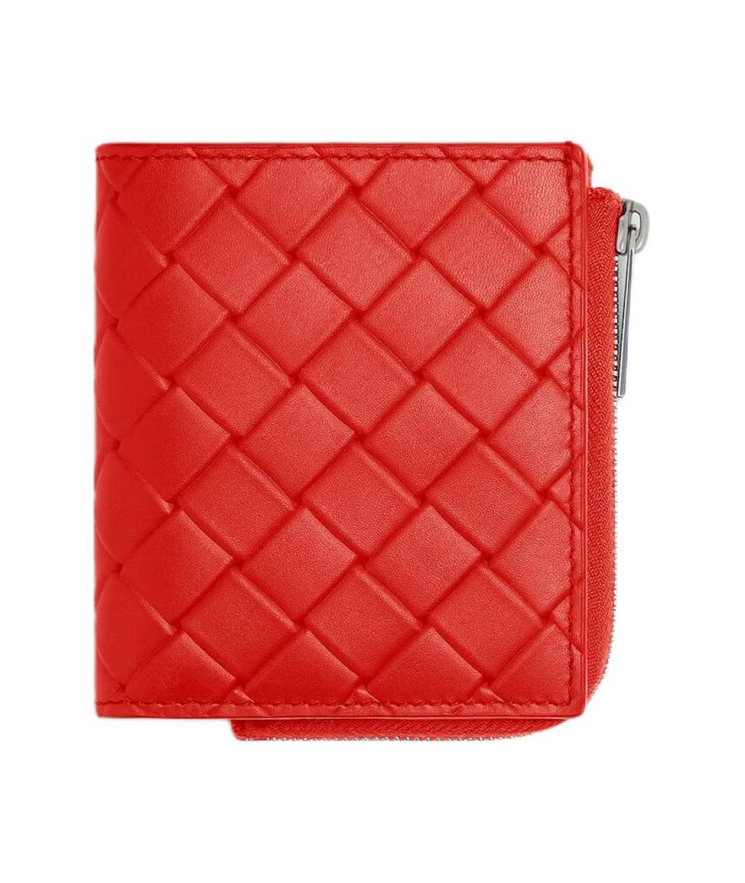 BOTTEGA VENETA Красный кожаный кошелек, фото 1