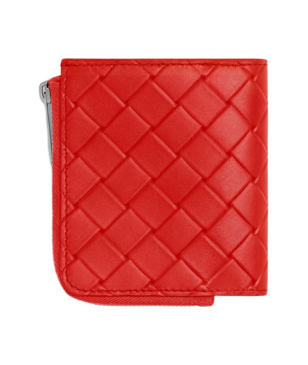 BOTTEGA VENETA Красный кожаный кошелек, фото 2