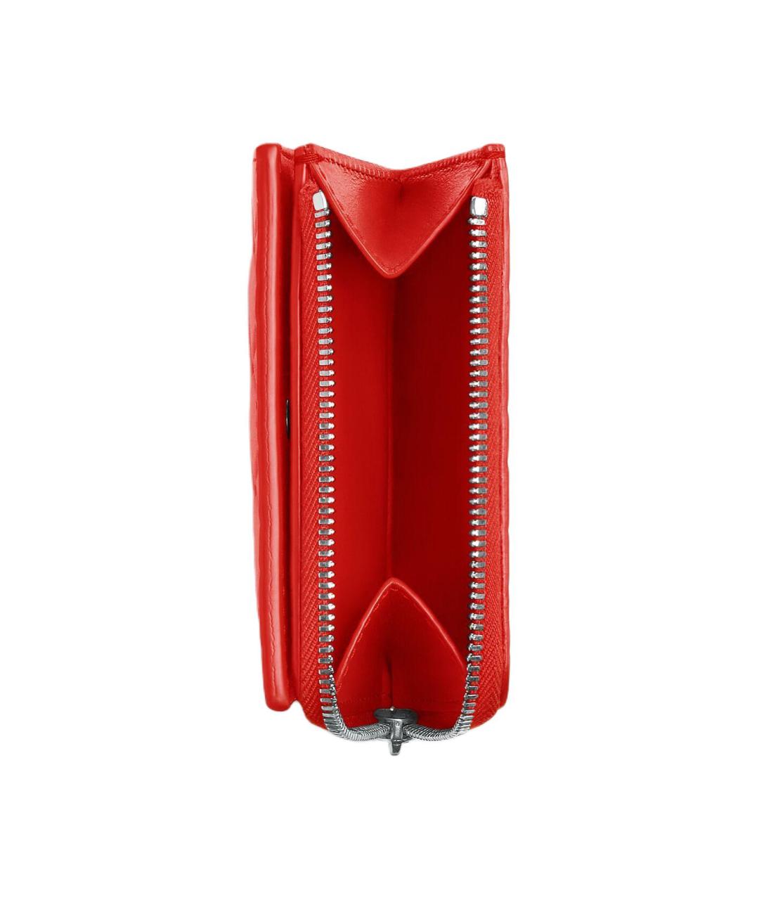 BOTTEGA VENETA Красный кожаный кошелек, фото 4