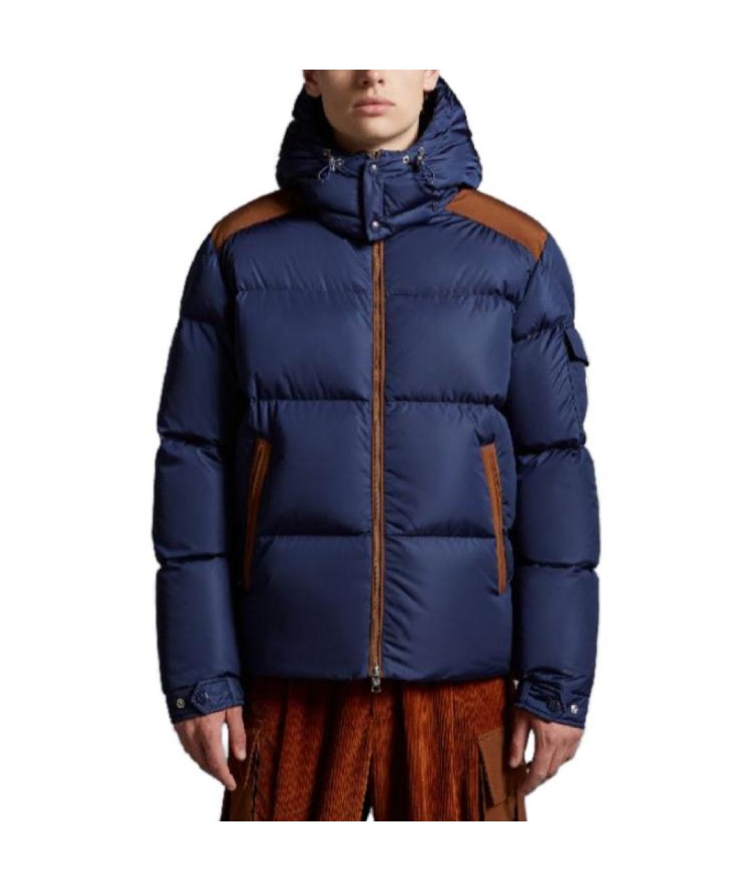 MONCLER Синий пуховик, фото 3