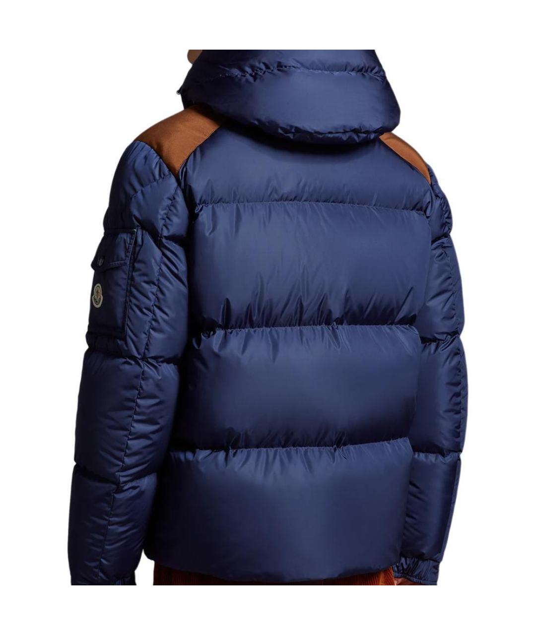 MONCLER Синий пуховик, фото 4