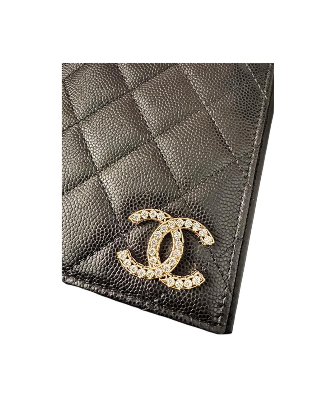 CHANEL Черный кожаный кардхолдер, фото 2
