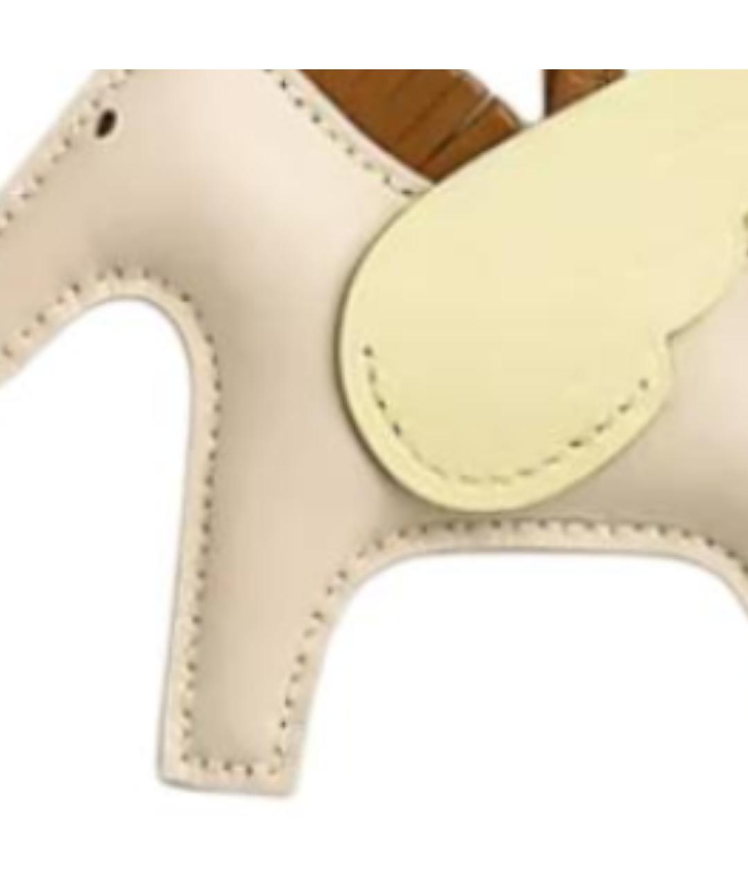 HERMES Бежевый брелок, фото 2