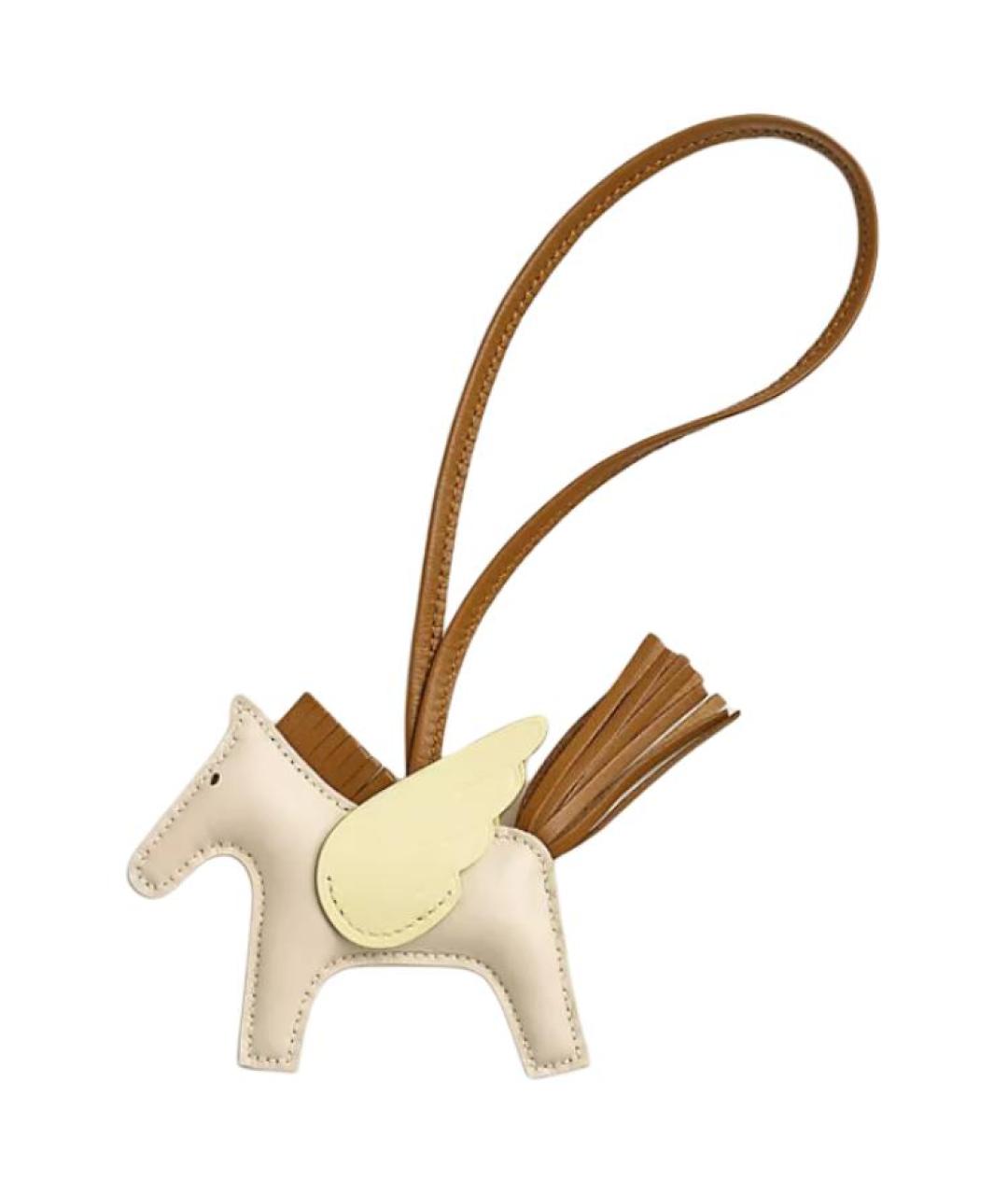 HERMES Бежевый брелок, фото 1