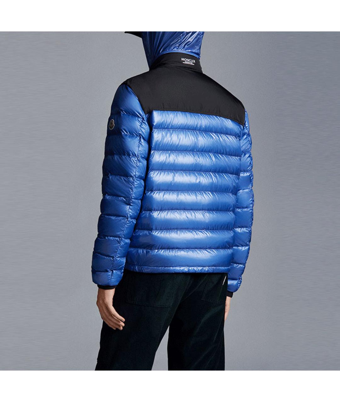 MONCLER Синий пуховик, фото 3