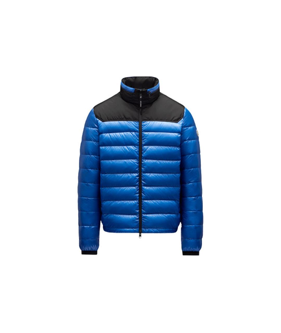 MONCLER Синий пуховик, фото 1