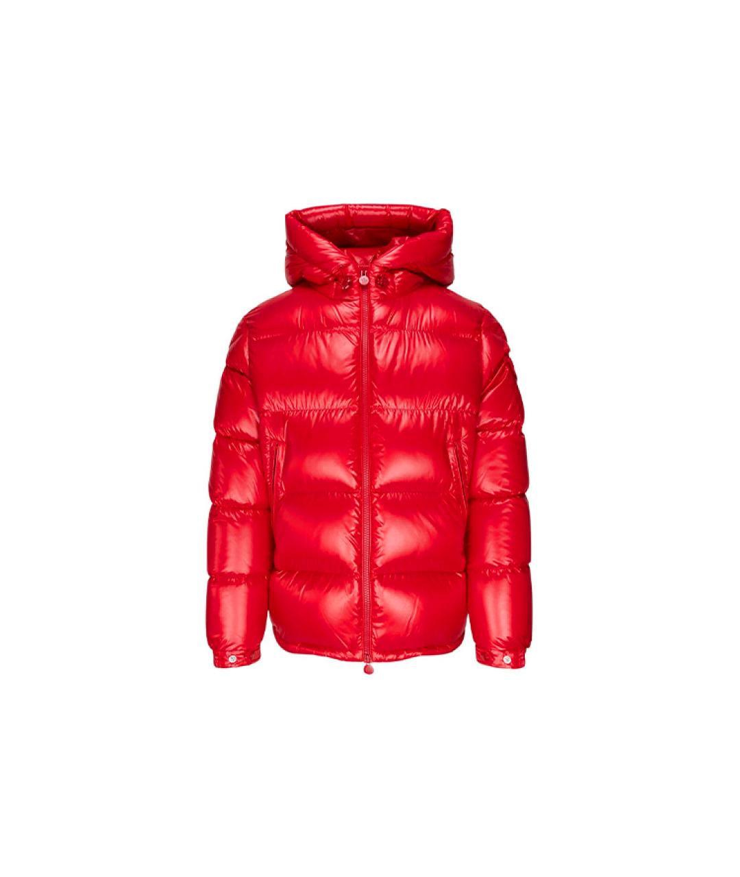 MONCLER Красный пуховик, фото 1