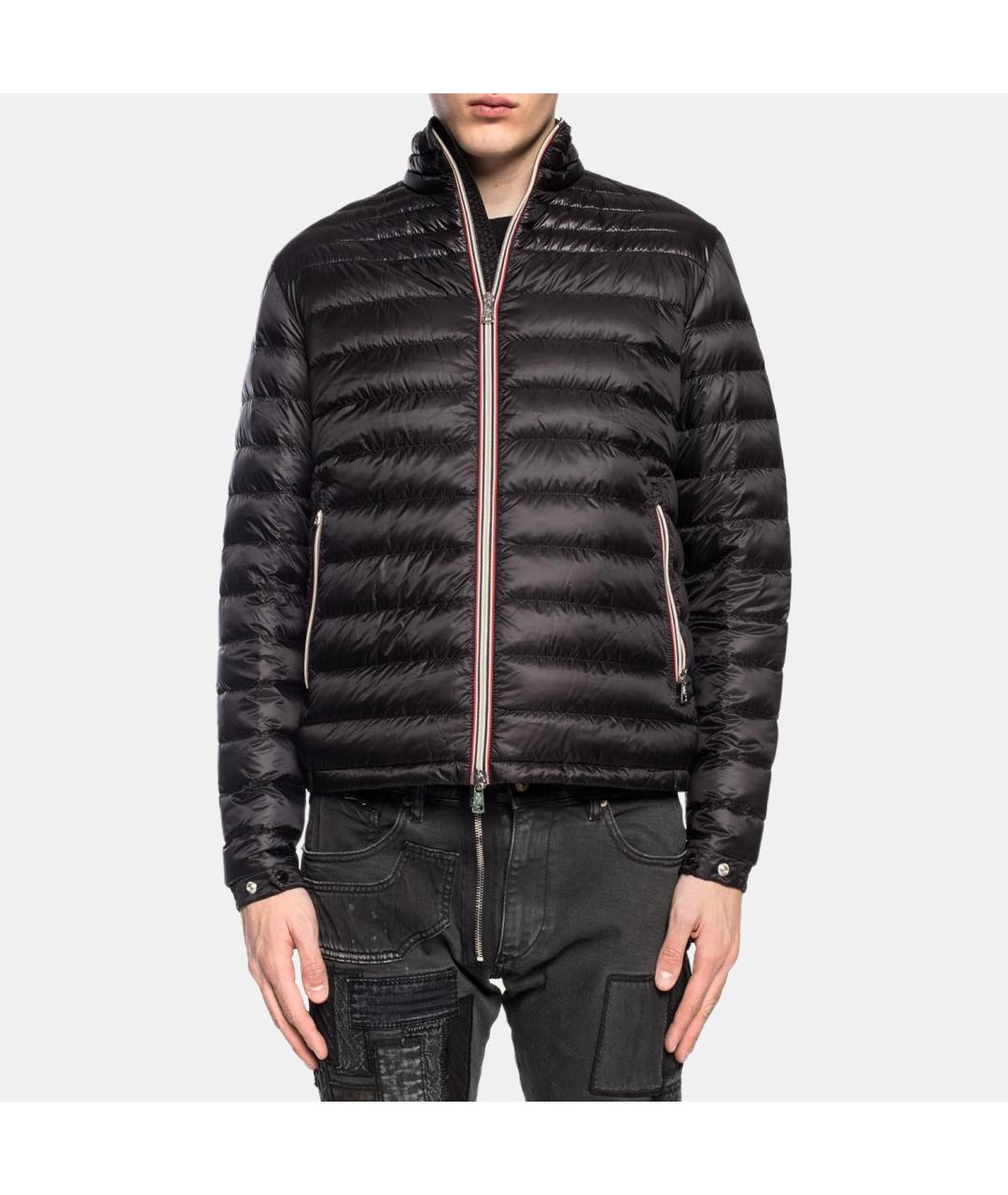 MONCLER Черный пуховик, фото 5