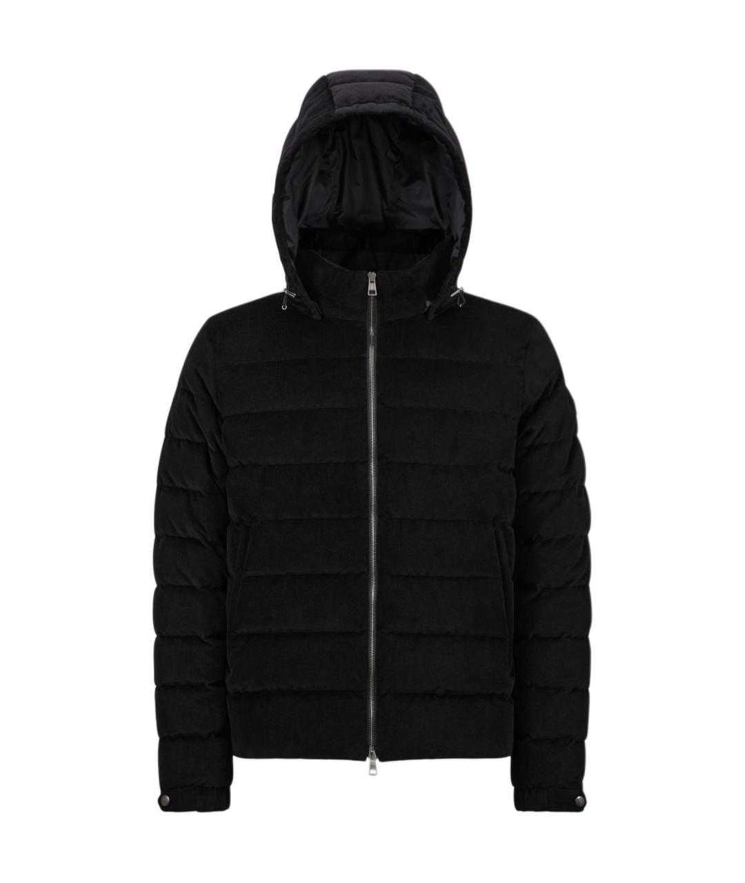 MONCLER Черный пуховик, фото 1