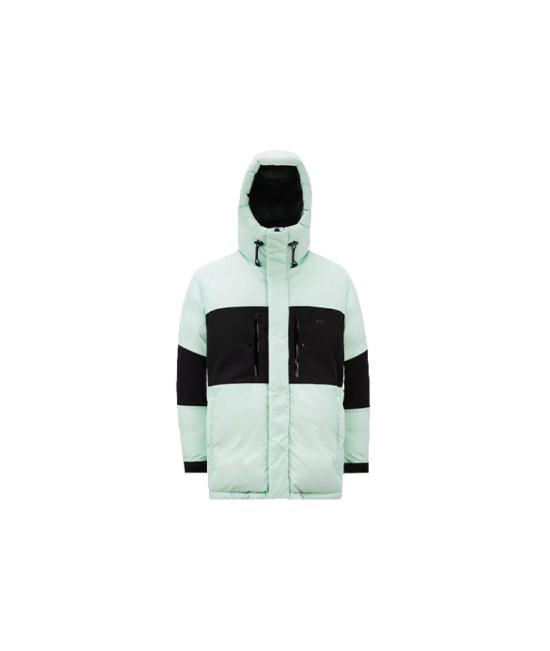 MONCLER Зеленый пуховик, фото 5