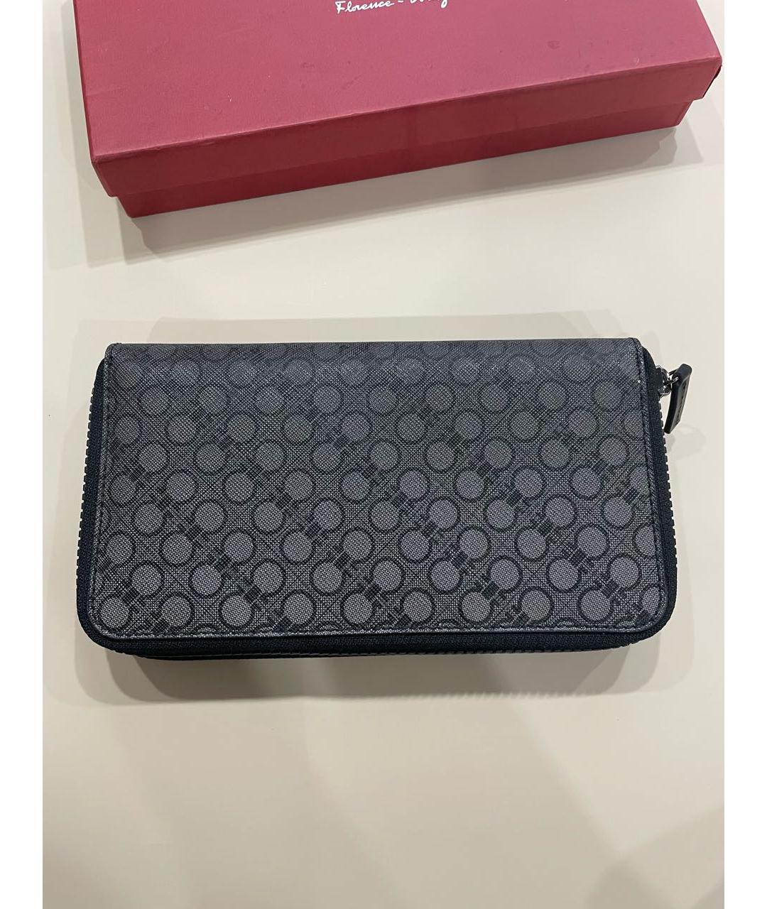 FERRAGAMO Серая кожаная барсетка, фото 7