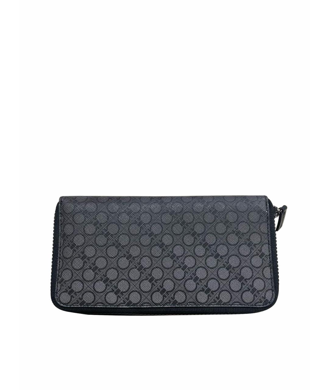 FERRAGAMO Серая кожаная барсетка, фото 1