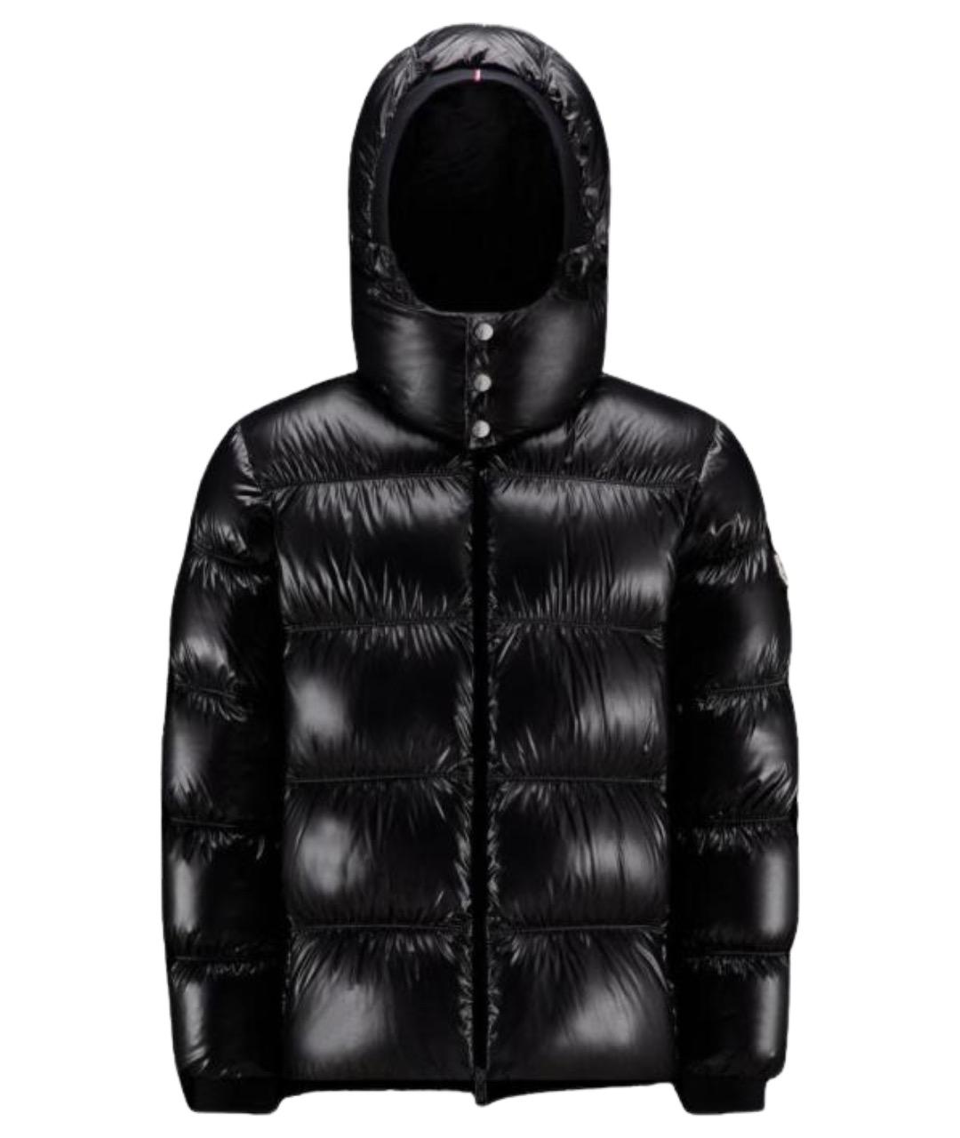 MONCLER Черный пуховик, фото 1
