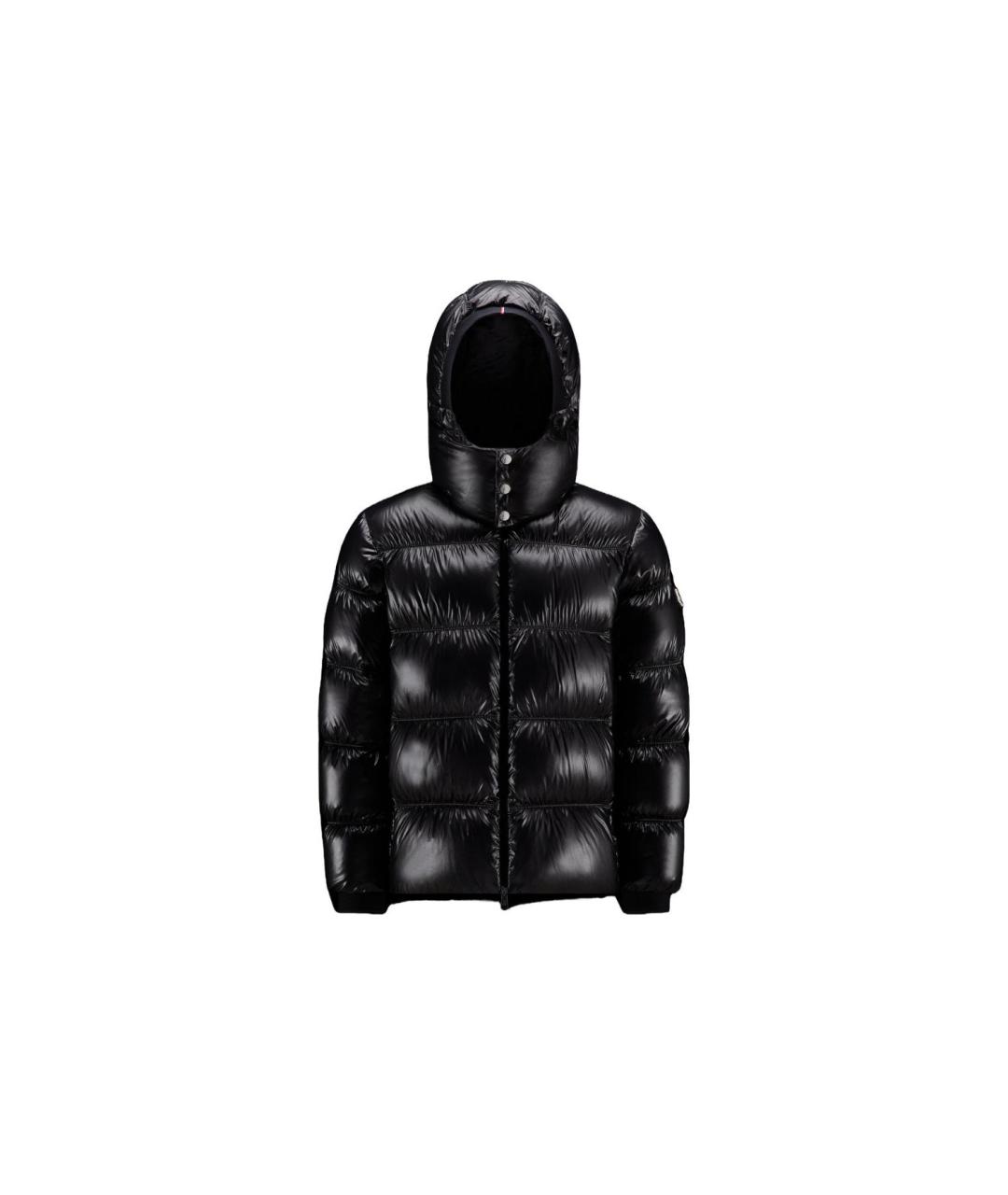 MONCLER Черный пуховик, фото 4