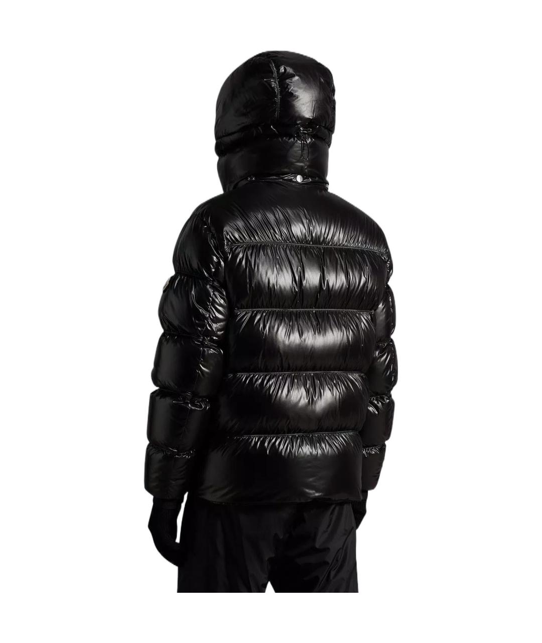 MONCLER Черный пуховик, фото 3