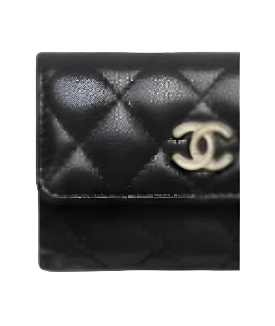 CHANEL Черный кожаный кардхолдер, фото 2