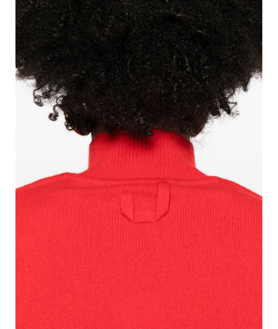 JACQUEMUS Красное шерстяное повседневное платье, фото 4