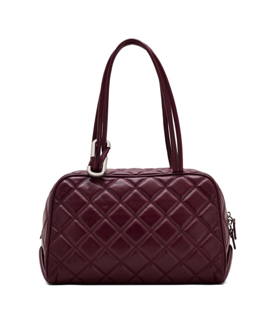 MARC JACOBS Бордовая кожаная сумка через плечо, фото 5