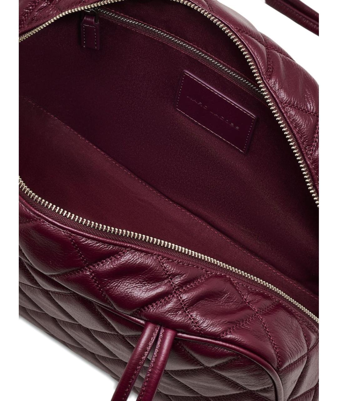 MARC JACOBS Бордовая кожаная сумка через плечо, фото 4