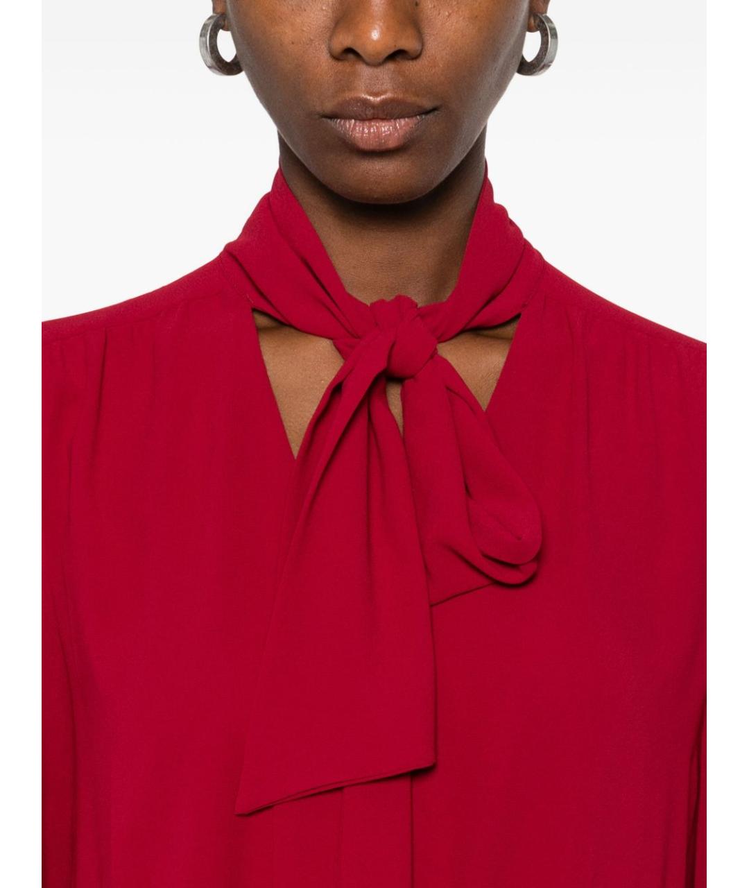 LIU JO Красное полиэстеровое платье, фото 3