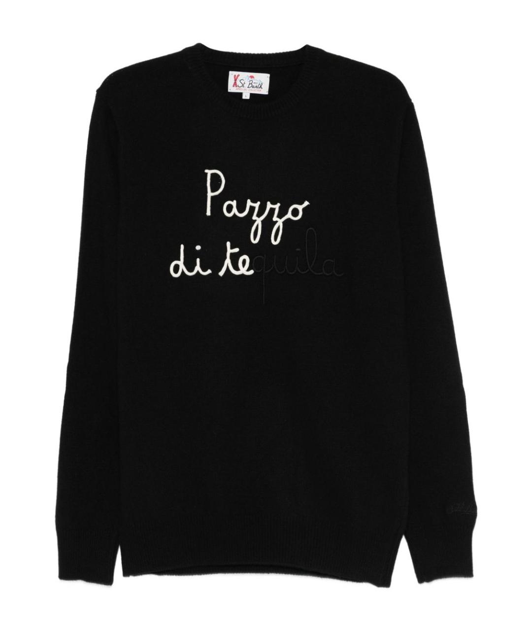 MC2 SAINT BARTH Черный шерстяной джемпер / свитер, фото 1