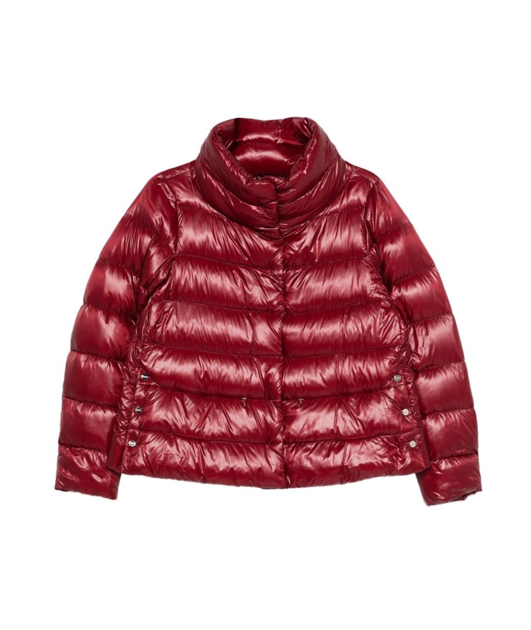 HERNO Бордовый полиамидовый пуховик, фото 1