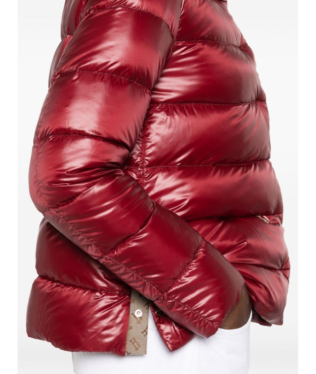 HERNO Бордовый полиамидовый пуховик, фото 2