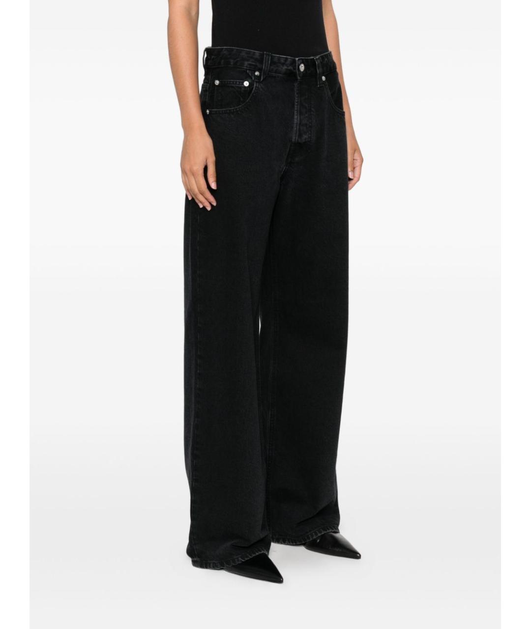 JACQUEMUS Черные хлопковые прямые джинсы, фото 2