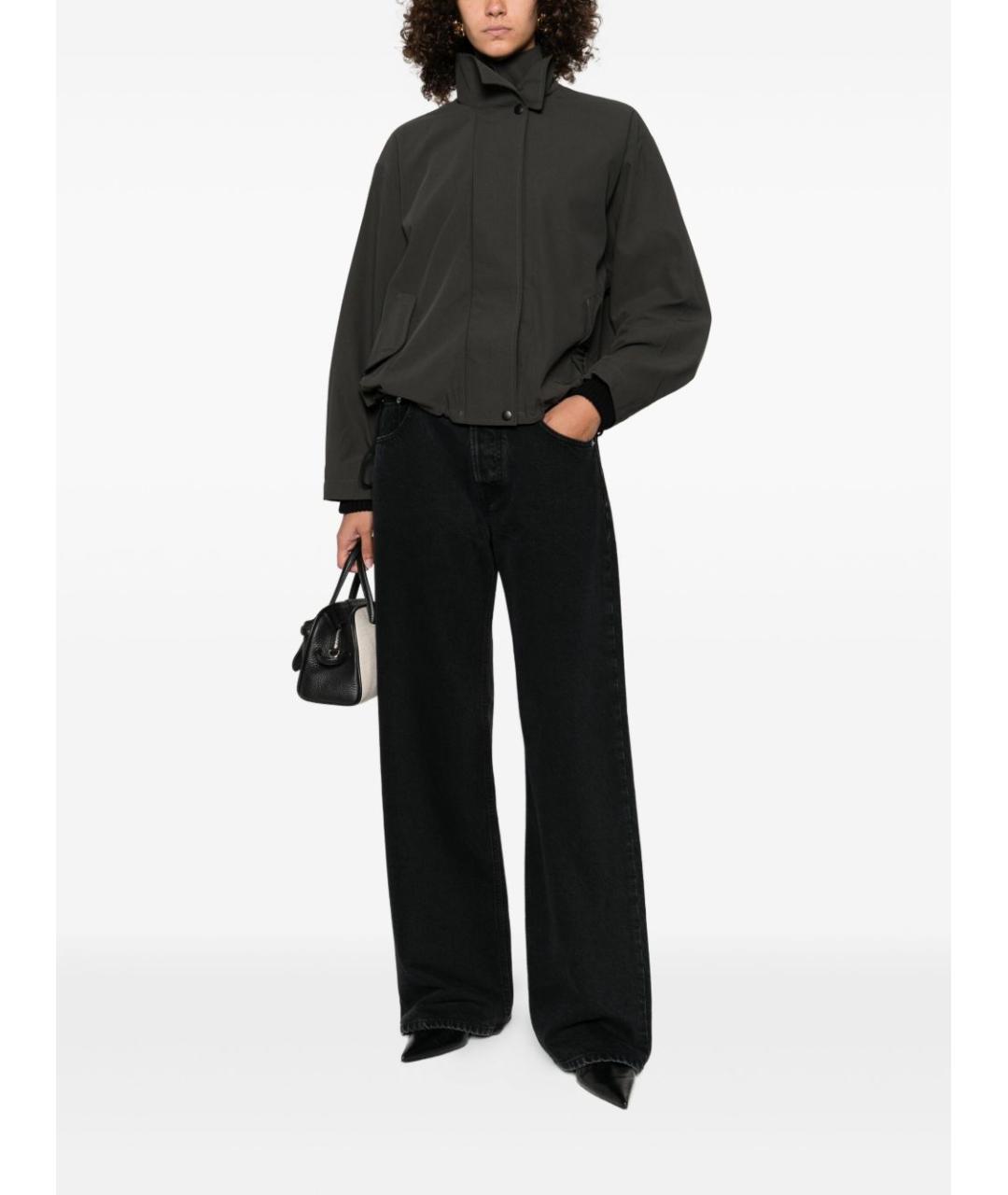 JACQUEMUS Черные хлопковые прямые джинсы, фото 4