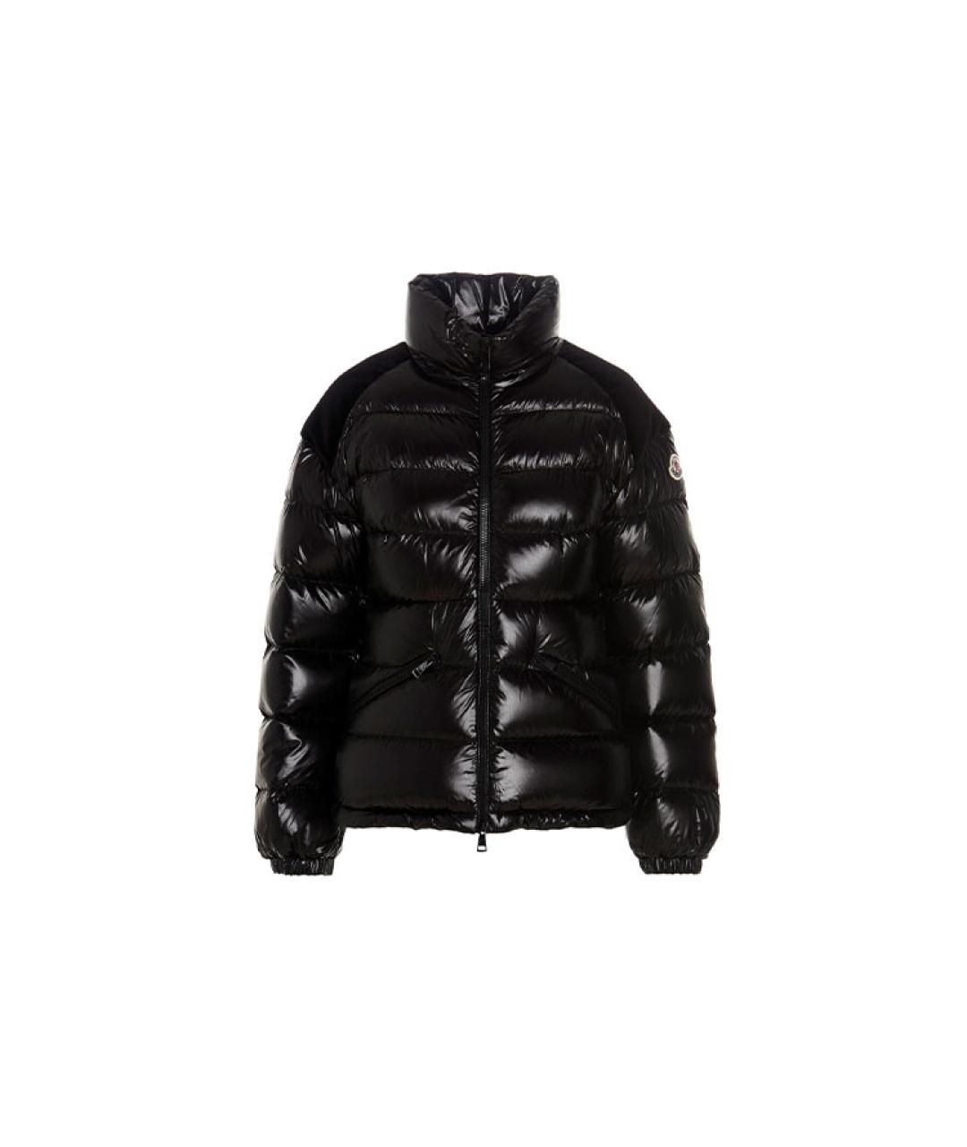 MONCLER Черный пуховик, фото 1